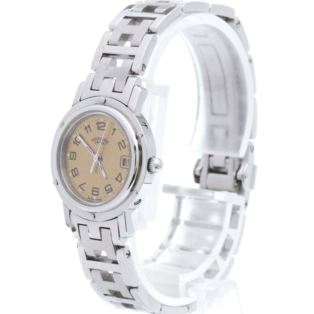 Hermes Clipper Quartz Stainless Steel 24